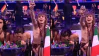 意大利的Eurovision Winner在现场表演期间否认哼了可卡因“loading=