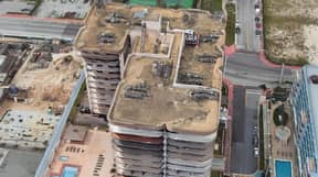 令人震惊的前后照片显示了迈阿密建筑崩溃的巨大破坏