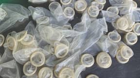 警方RAID揭开了回收超过30万所使用的避孕套的设施