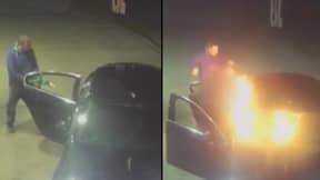 纵火师请出租车司机停下来啤酒然后焚烧他的车