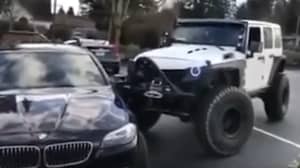 Jeep Driver将停车愤怒带到BMW到位