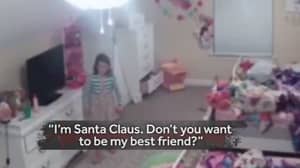 小女孩在黑客接管相机并告诉她“我是圣诞老人”之后感到恐惧