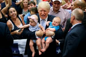 很明显，唐纳德·特朗普会让婴儿哭