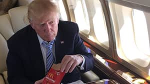 美国总统唐纳德特朗普的标准麦当劳的命令是巨大的