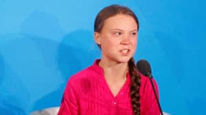 格雷塔·敦伯格（Greta Thunberg）凝视着唐纳德·特朗普