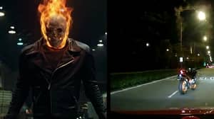 'Ghost Rider'捕获在新加坡的Dash Cam Footage