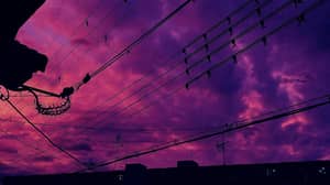 日本的当地人因台风哈吉比斯而分享了令人惊叹但不祥的紫色天空的照片