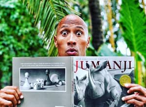 岩石在Instagram帖子中向“Jumanji”致敬罗宾威廉姆斯致敬