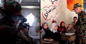 Video在叙利亚显示狙击手爷爷“保护儿童”