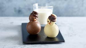 aldi销售了一个融化的巧克力雪人，使“完美的热巧克力”