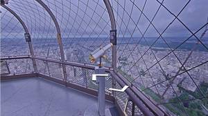 谷歌Maps公司在巴黎的埃菲尔铁塔顶上有街景
