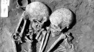 3,000岁的骷髅发现在坟墓中彼此拥抱