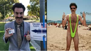 萨莎男爵·科恩（Sacha Baron Cohen）返回作为博拉特（Borat