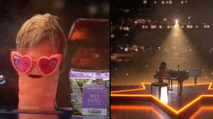Aldi巨魔约翰·刘易斯（John Lewis）在热闹的广告中，饰演埃尔顿·约翰（Elton John）的“ Veg Dwight”