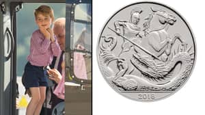 乔治王子有自己的硬币为他的五岁生日