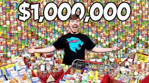 Youtuber野兽先生向食品银行捐赠了1亿美元的必需品
