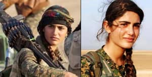 据报道，“Kurdish Angelina Jolie”曾被杀死战斗isis