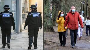 英国警方将对未戴面具的英国人处以罚款