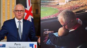 克里克西！澳大利亚总理导致“婴儿和啤酒”图片争议