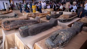 新发现的古埃及石棺第一次开放了2500年