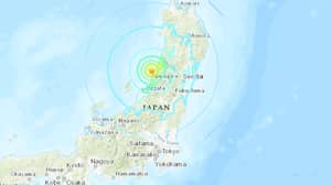 在6.8地震后在日本发出的海啸警告