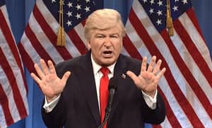 亚历克·鲍德温在《周六夜现场》上嘲笑特朗普的尿尿派对