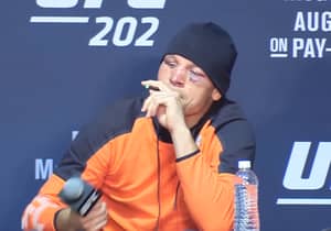 在UFC 202新闻发布会上吸烟杂草杂草笔后，迪亚兹可能会面临悬浮液