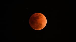 月亮被设置为在农历eClipse总体上变成血红色