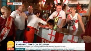 “Gmb”演示者通过使用德国国旗作为啤酒抹布引起争议