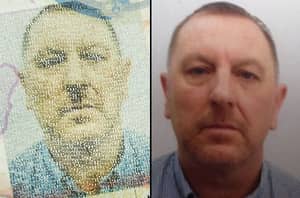 护照照片后的男人愤怒使他看起来像希特勒