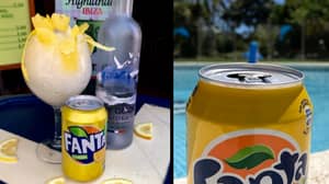 酒精fanta柠檬泥是梦想的夏季鸡尾酒