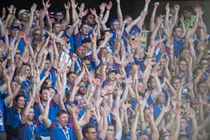 惊人的99.6％的冰岛人口在星期六看着他们的世界杯首次亮相