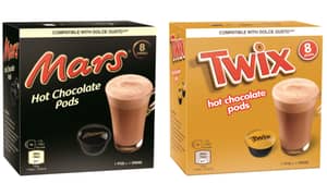 aldi销售Twix和Mars Bar热巧克力豆荚