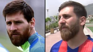 伊朗有一个小伙子，是莱昂内尔·梅西（Lionel Messi）的吐痰形象