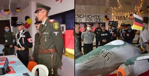 哥伦比亚总统在警察学员像纳粹士兵一样道歉