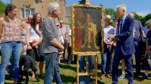 古董路演嘉宾看起来吞噬'1英镑的绘画'是副本价值600英镑的副本