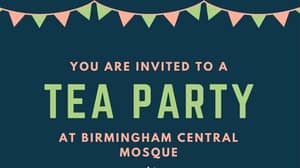 目前正在反击EDL伯明翰示范的清真寺茶派对