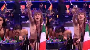 意大利的Eurovision Winner在现场表演期间否认哼了可卡因