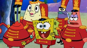 Spongebob Squarepants在超级碗半场显示出现
