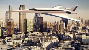 新型超音速喷气式飞机可以在不到两小时内从伦敦飞到纽约