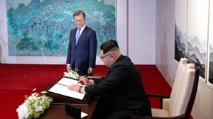 Kim Jong-联合国在和平之家留言簿中，从现在开始“新历史”