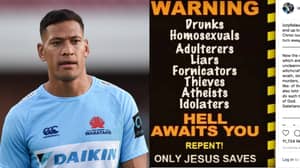 以色列Folau被橄榄球澳大利亚解雇了同性恋社交媒体帖子