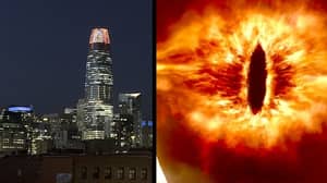 旧金山的塔成为万圣节的“Sauron的眼睛”