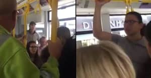 Thugs喊族虐待，今天早上在曼彻斯特的电车乘客扔瓶子