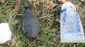 在树林里发现的“手榴弹”原来是极其x级的发现