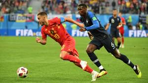 法国队1比0击败比利时队，晋级世界杯决赛