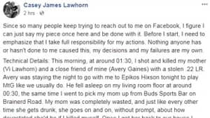 一名男子在脸书上承认谋杀了自己的母亲和朋友后自杀