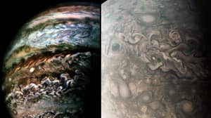 美国宇航局的朱诺航天器捕获了令人难以置信的木星图像