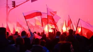 60,000名民族主义者在波兰的独立日游行