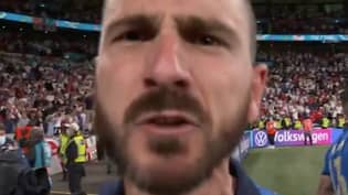 意大利获胜后，莱昂纳多·波奇（Leonardo Bonucci）嘲笑英格兰球迷